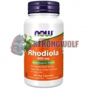 Rhodiola [Родиола] (500 мг x 60 капс), NOW Foods