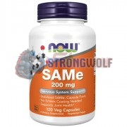 SAMe [Адеметионин] (200 мг x 120 капс), NOW Foods