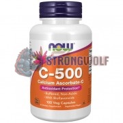 C-500 [Calcium Ascorbate] (100 шт по 500 мг), NOW Foods