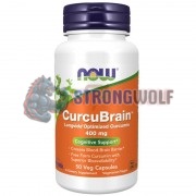 CurcuBrain™ (60 шт по 400 мг), NOW Foods