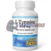 L-Tyrosine (60 шт по 500 мг), Natural Factors